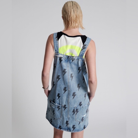 One Teaspoon Blue Lightning Pini Denim Dress - Picture 3 of 10